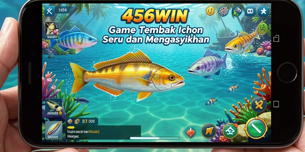 Tampilan gameplay menarik dari 456WIN saat menangkap ikan.
