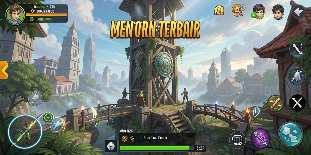Screenshot gameplay Tower Defense yang menegangkan di 8ZK.