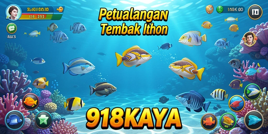 Tampilan menarik gameplay Tembak Ikan di 918KAYA.