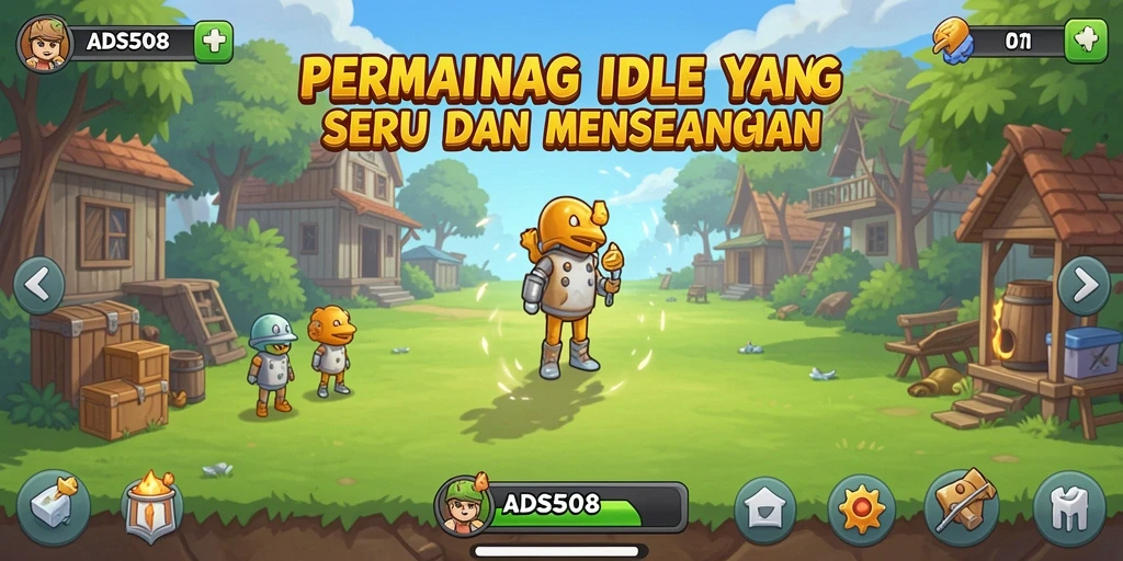 Tampilan gameplay seru di ADS508 dengan karakter yang aktif.