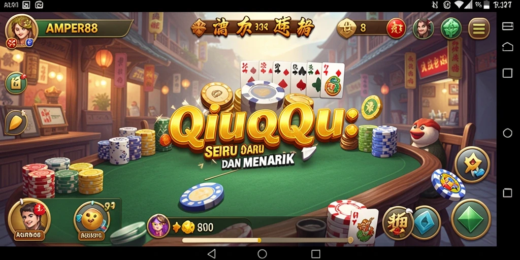 Tampilan gameplay QiuQiu yang menarik dan penuh tantangan.