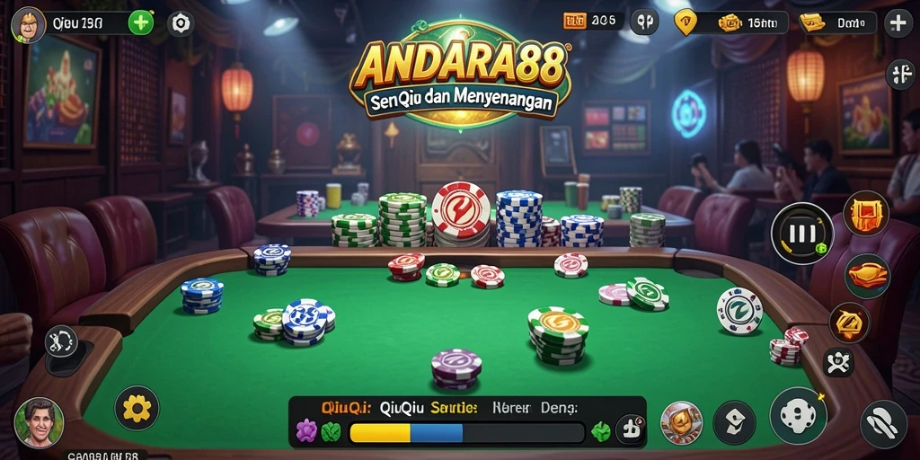 Tampilan gameplay QiuQiu yang seru dan menarik di ANDARA88.