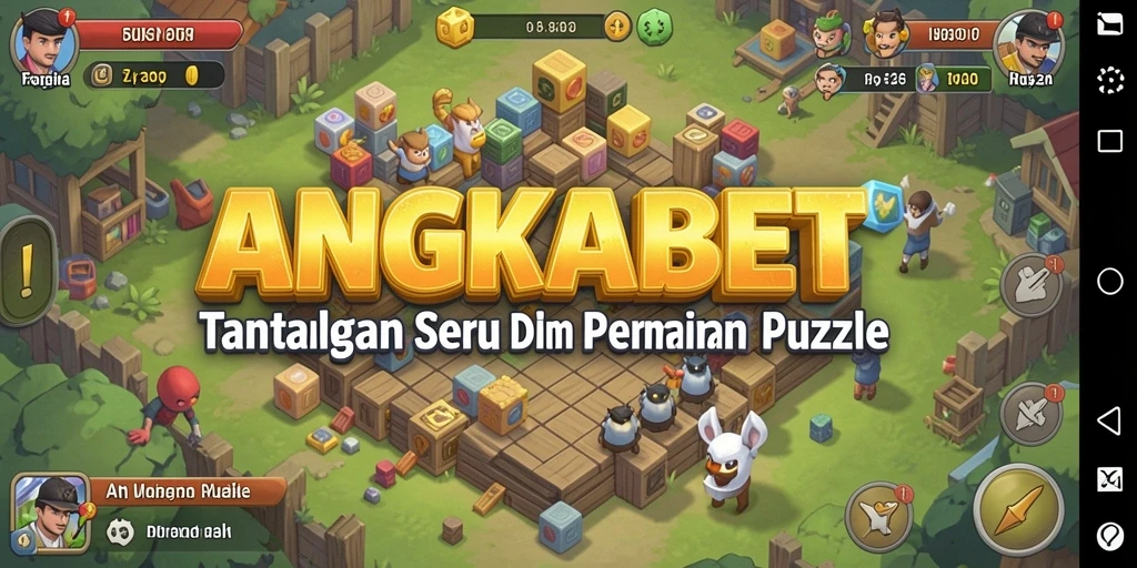 Screenshot gameplay ANGKABET menampilkan tantangan puzzle yang menarik.
