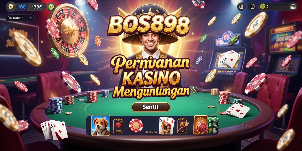 Screenshot utama gameplay Kasino di BOS898 yang mengasyikkan.