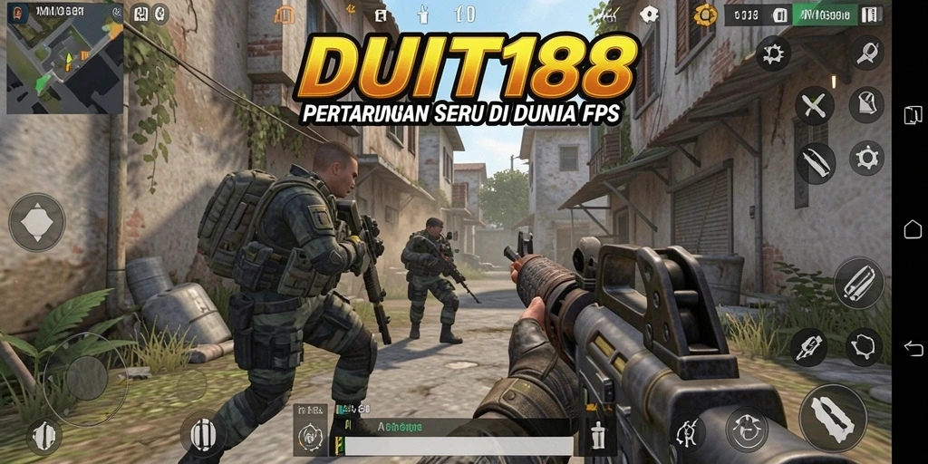Tangkapan layar gameplay <strong>DUIT188</strong> yang mendebarkan dengan aksi FPS intens.