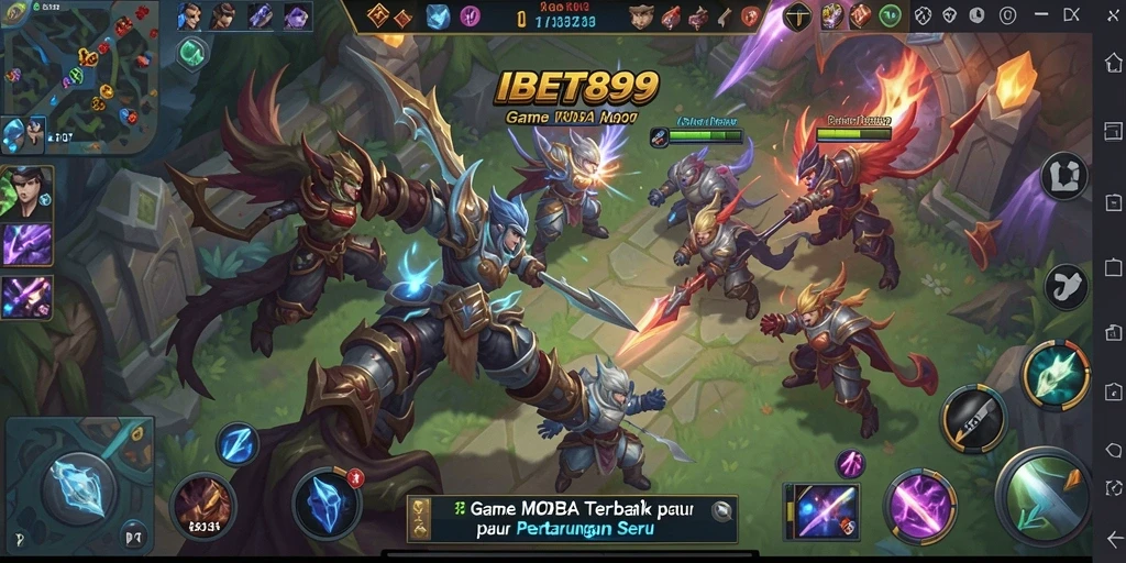 Screenshot gameplay seru dari IBET899 yang menunjukkan aksi pertempuran intens.