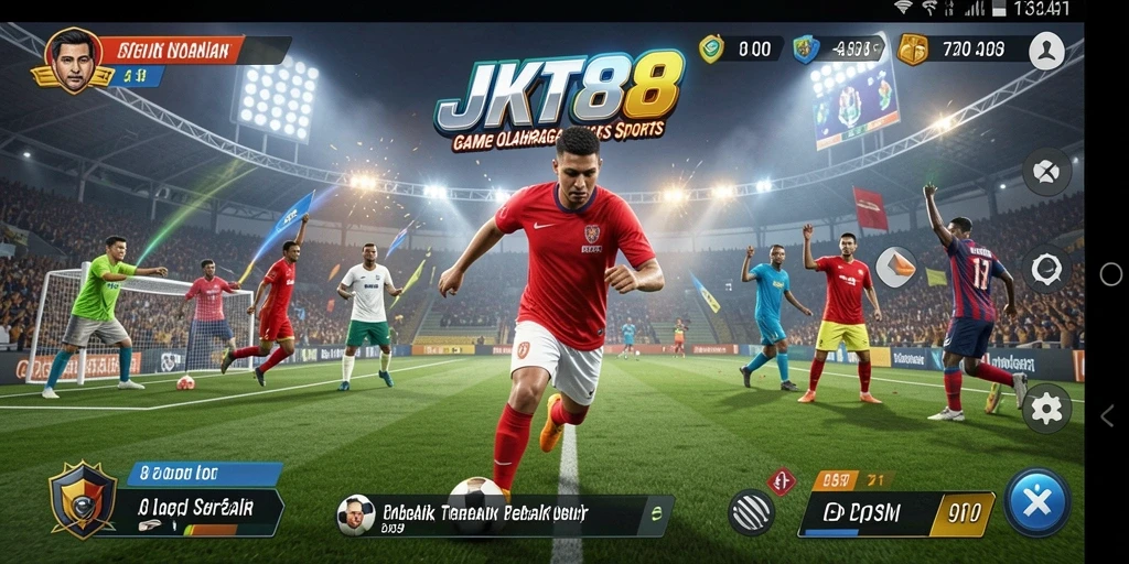 Tampilan gameplay <strong>JKT88</strong> yang seru dengan aksi olahraga yang menegangkan.