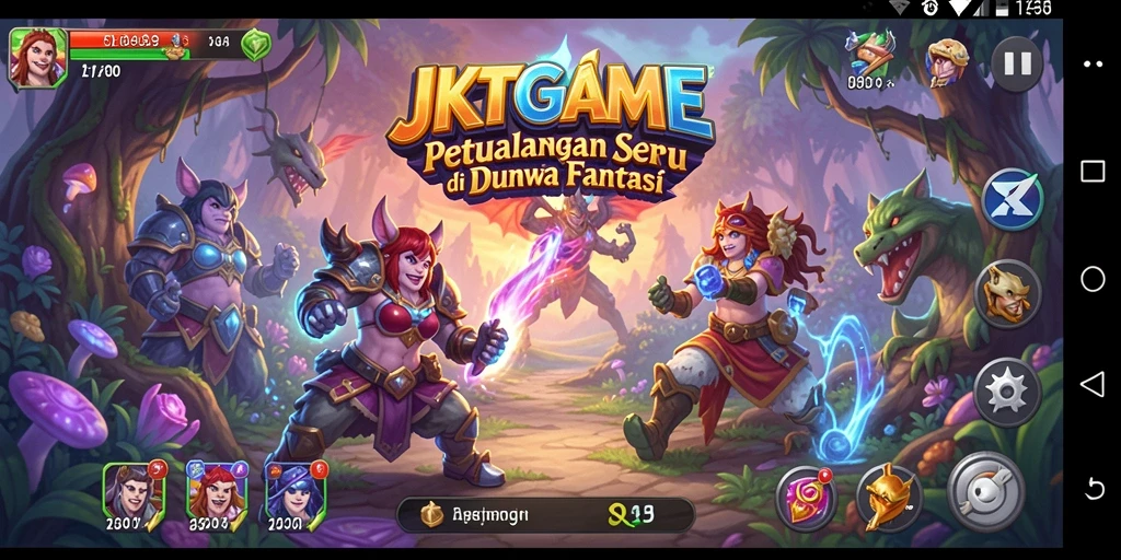 Tampilan gameplay menarik dari JKTGAME dalam dunia petualangan.