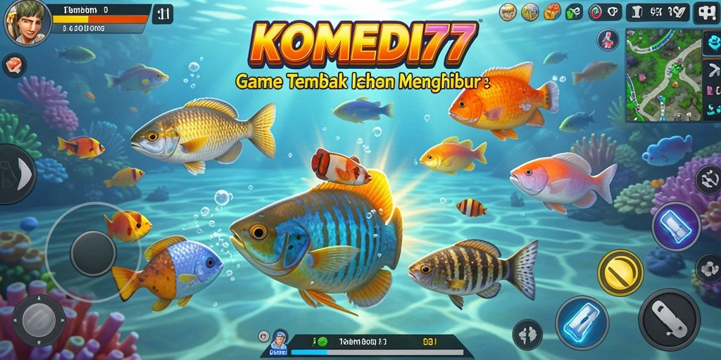 Tangkapan ikan seru di KOMEDI77 dengan grafis yang menawan.