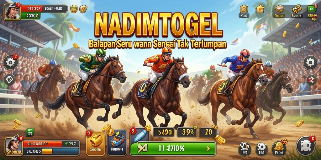 Tampilan menarik dari gameplay balapan NADIMTOGEL.