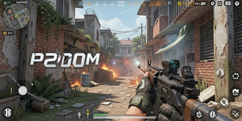 Tampilan aksi seru dalam gameplay P200M yang mendebarkan.