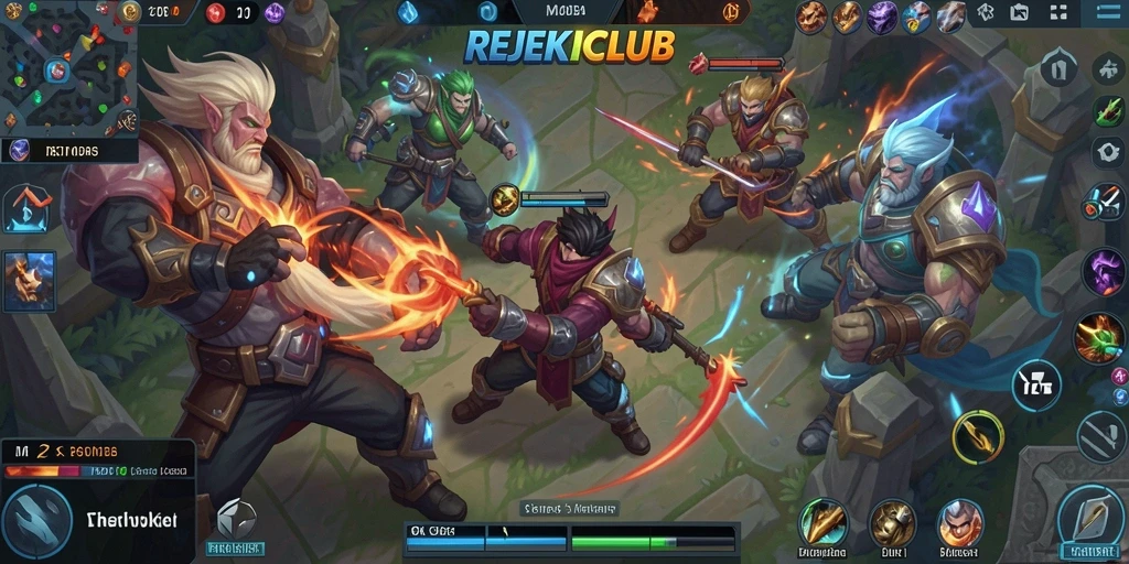 Tampilan gameplay seru dan grafik menawan di REJEKICLUB.