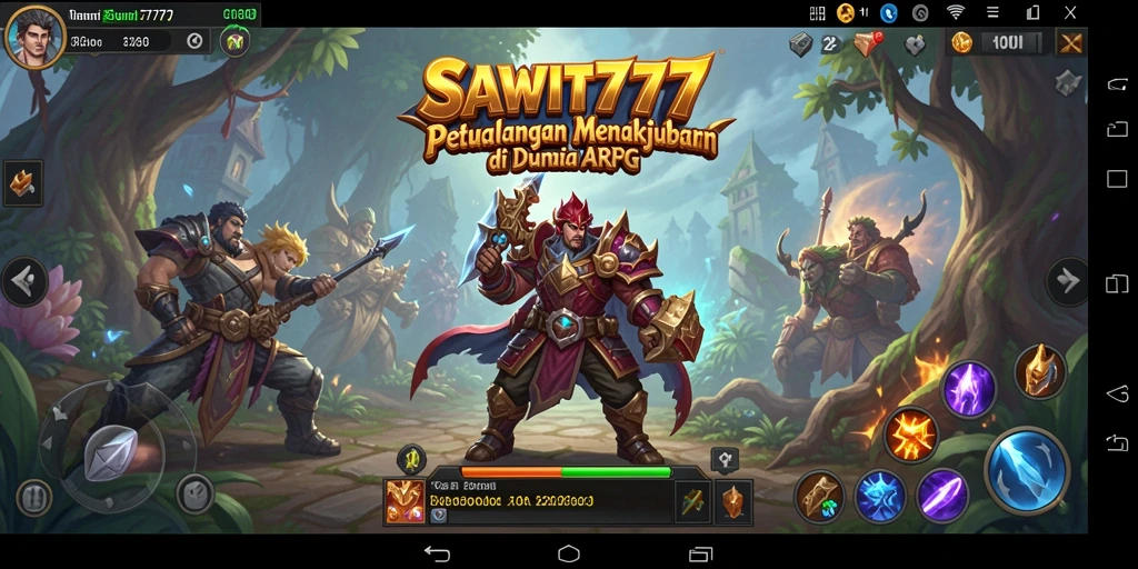 Tampilan gameplay seru dari SAWIT777 dalam dunia ARPG.