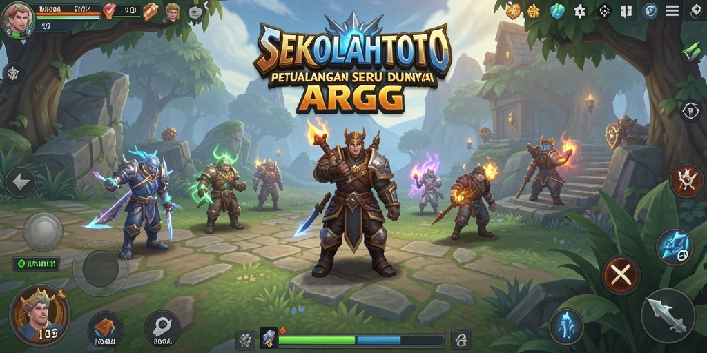 Screenshot utama dari gameplay SEKOLAHTOTO menampilkan petualangan yang mendebarkan.
