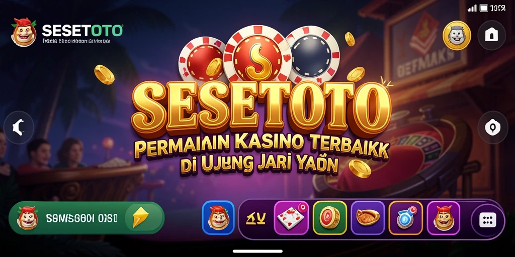 Tangkapan layar gameplay SESETOTO menampilkan suasana kasino yang menarik.