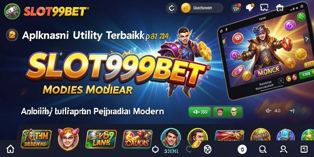 Tampilan utama SLOT99BET dengan fitur-fitur Utility yang lengkap.