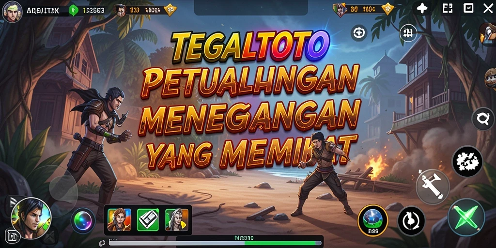 Gameplay TEGALTOTO yang menegangkan dan penuh aksi.