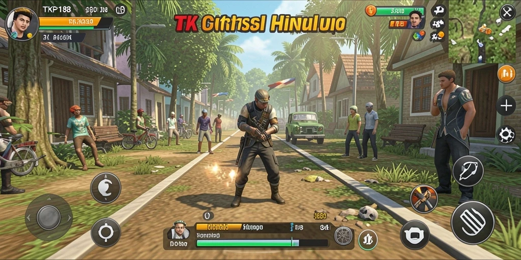 Screenshot gameplay TKP188 menampilkan interaksi sosial yang menarik.