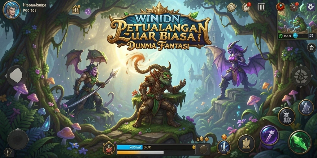 Gameplay <strong>WINIDN</strong> yang seru dan mendebarkan dalam dunia petualangan.