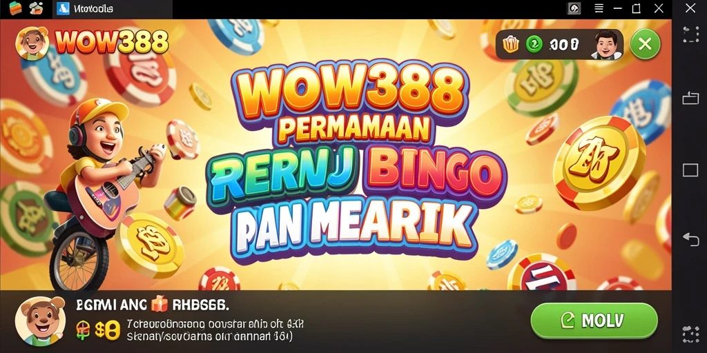 Tampilan gameplay seru dari permainan Bingo WOW388.